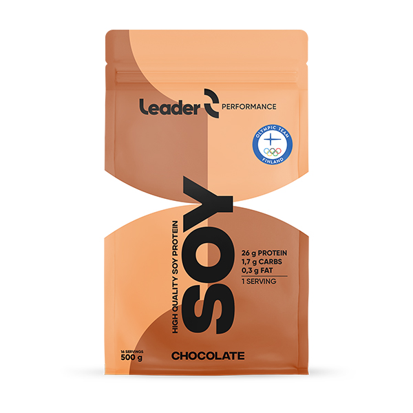 Leader Performance Soy Protein Chocolate 500 g Leader.fi