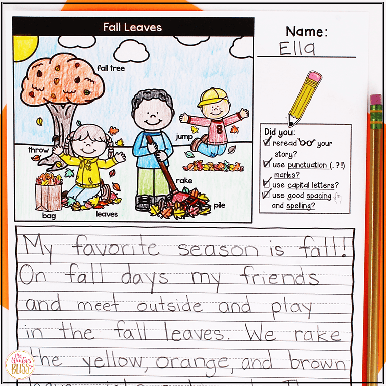 Fall Writing Prompts - printable & digital - Lead in Literacy