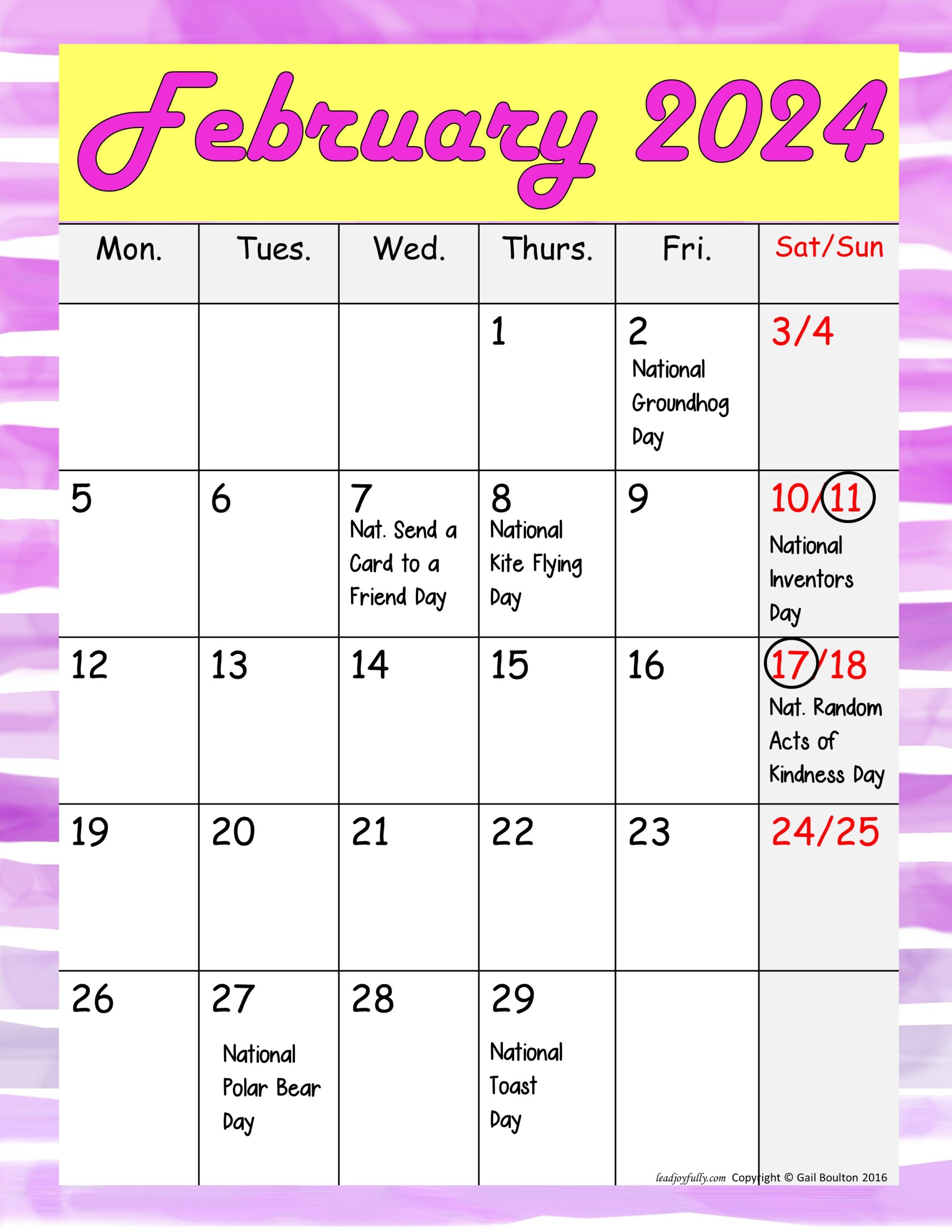 Bizarre and FUN National Holidays to Celebrate your Staff (FEBRUARY