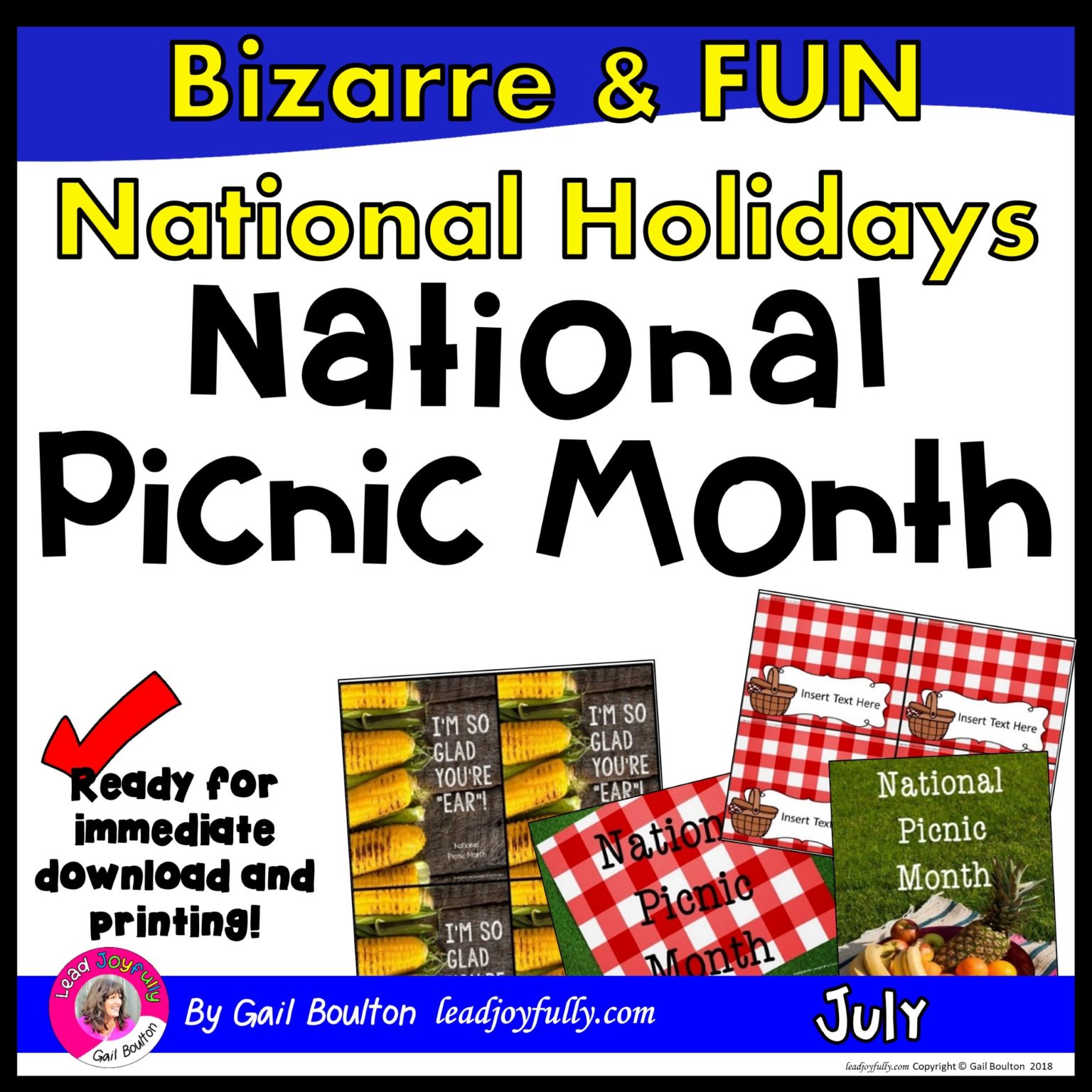 National Picnic Month (July) Lead Joyfully