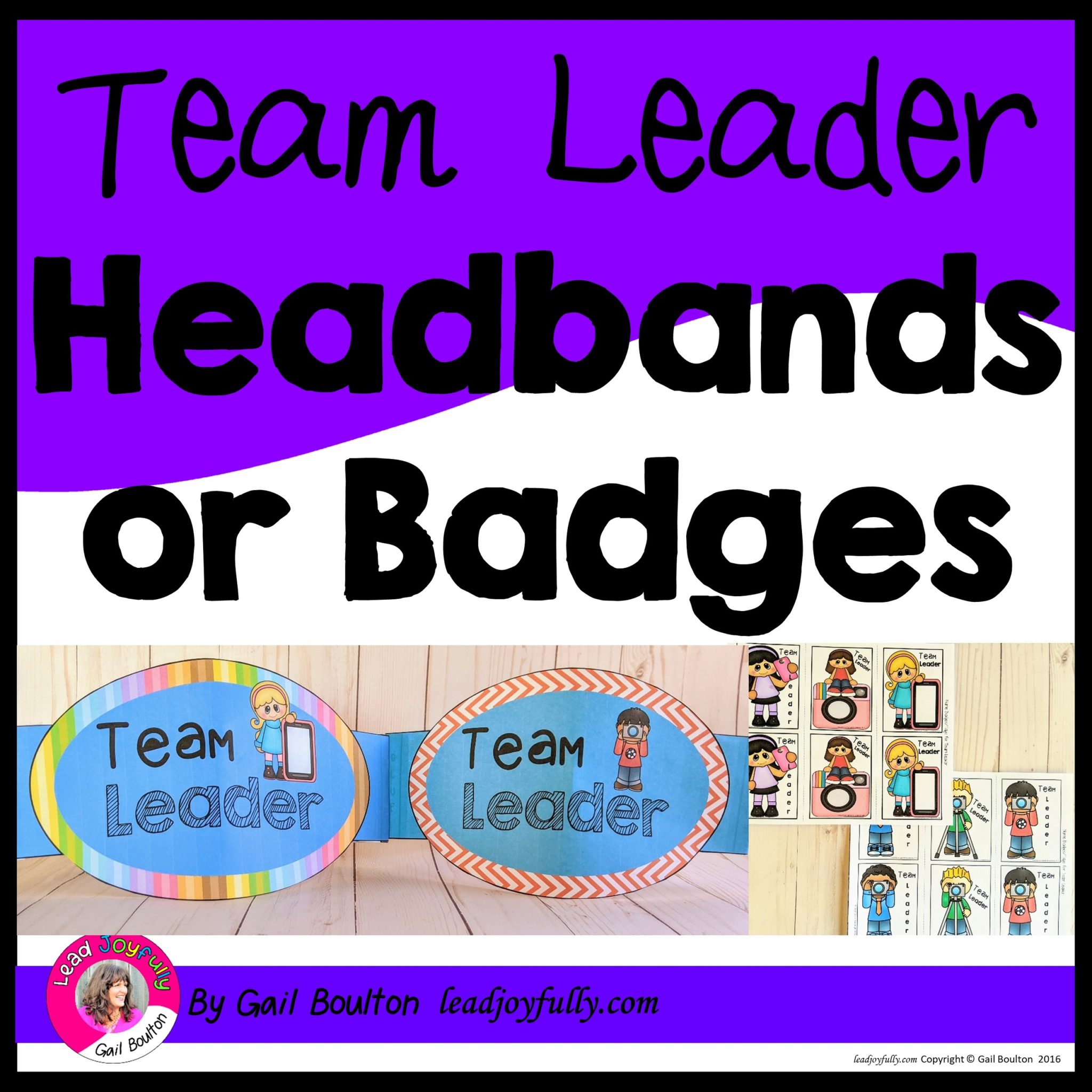 Table Numbers/Team Leader BadgeTags Lead Joyfully