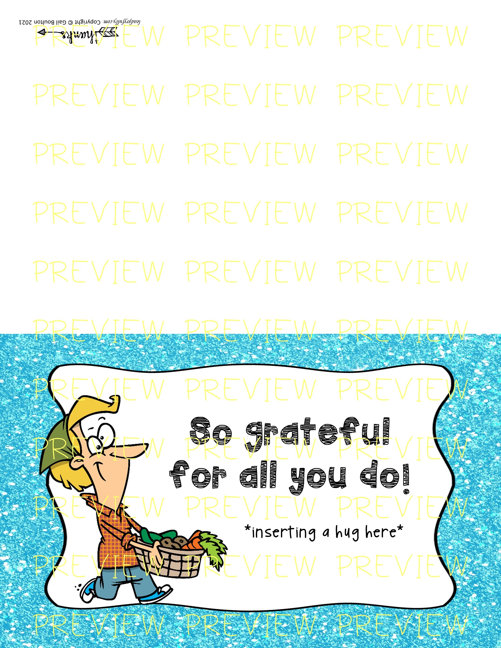 Community Helpers Thank You Card Printable