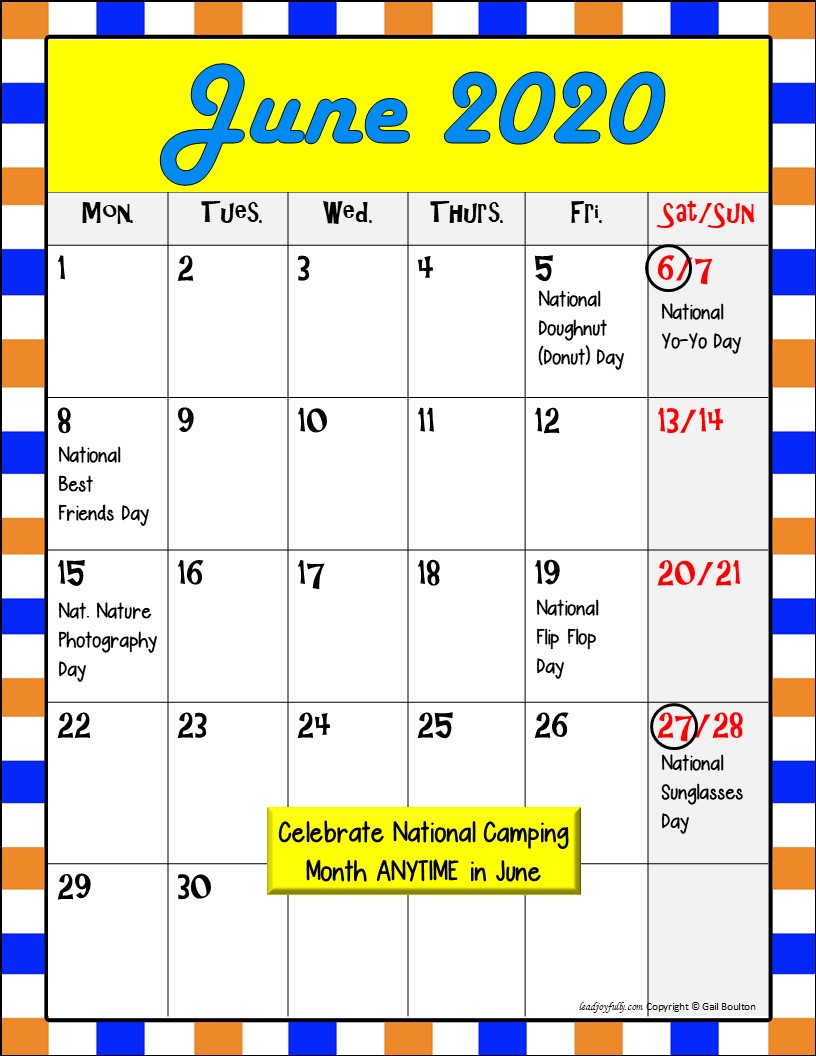 Bizarre and FUN National Holidays to Celebrate your Staff (JUNE BUNDLE)