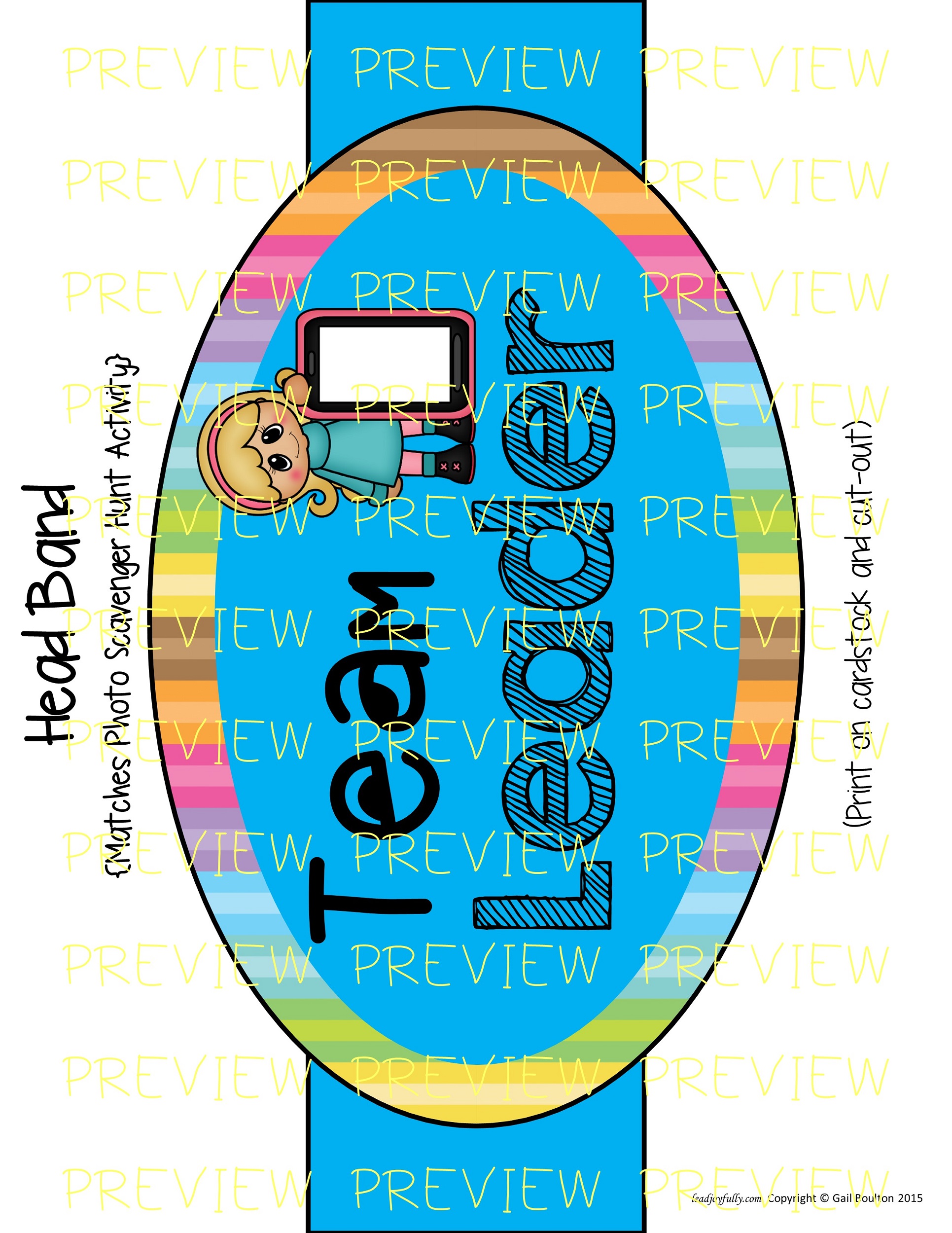 Team Leader Headbands or Badges Set 1 Lead Joyfully