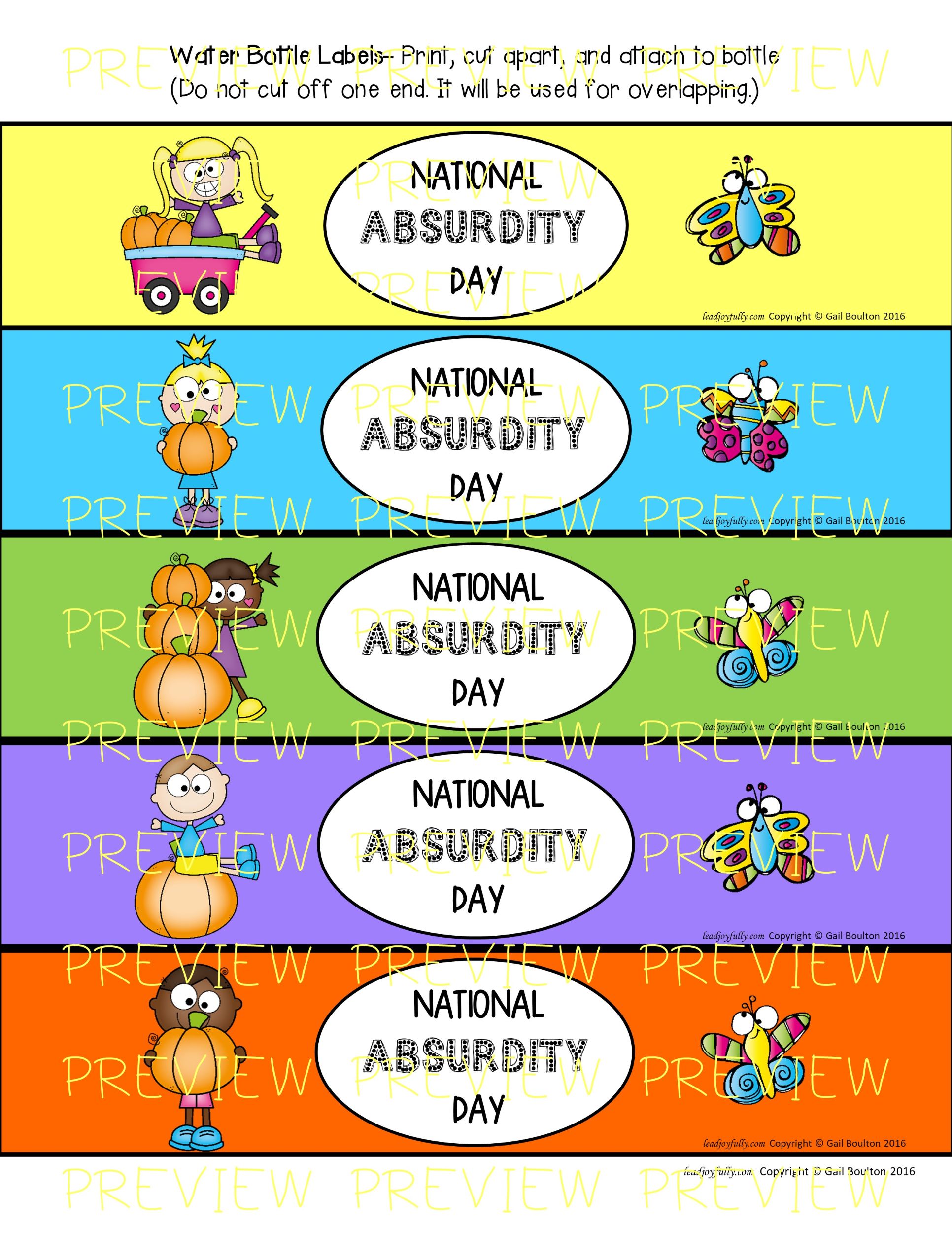 National Absurdity Day (November 20th) Lead Joyfully