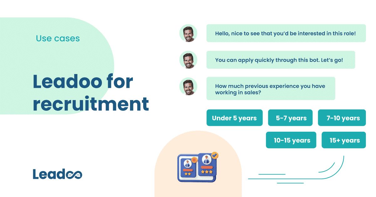 Use cases recruitment Leadoo Conversion Platform