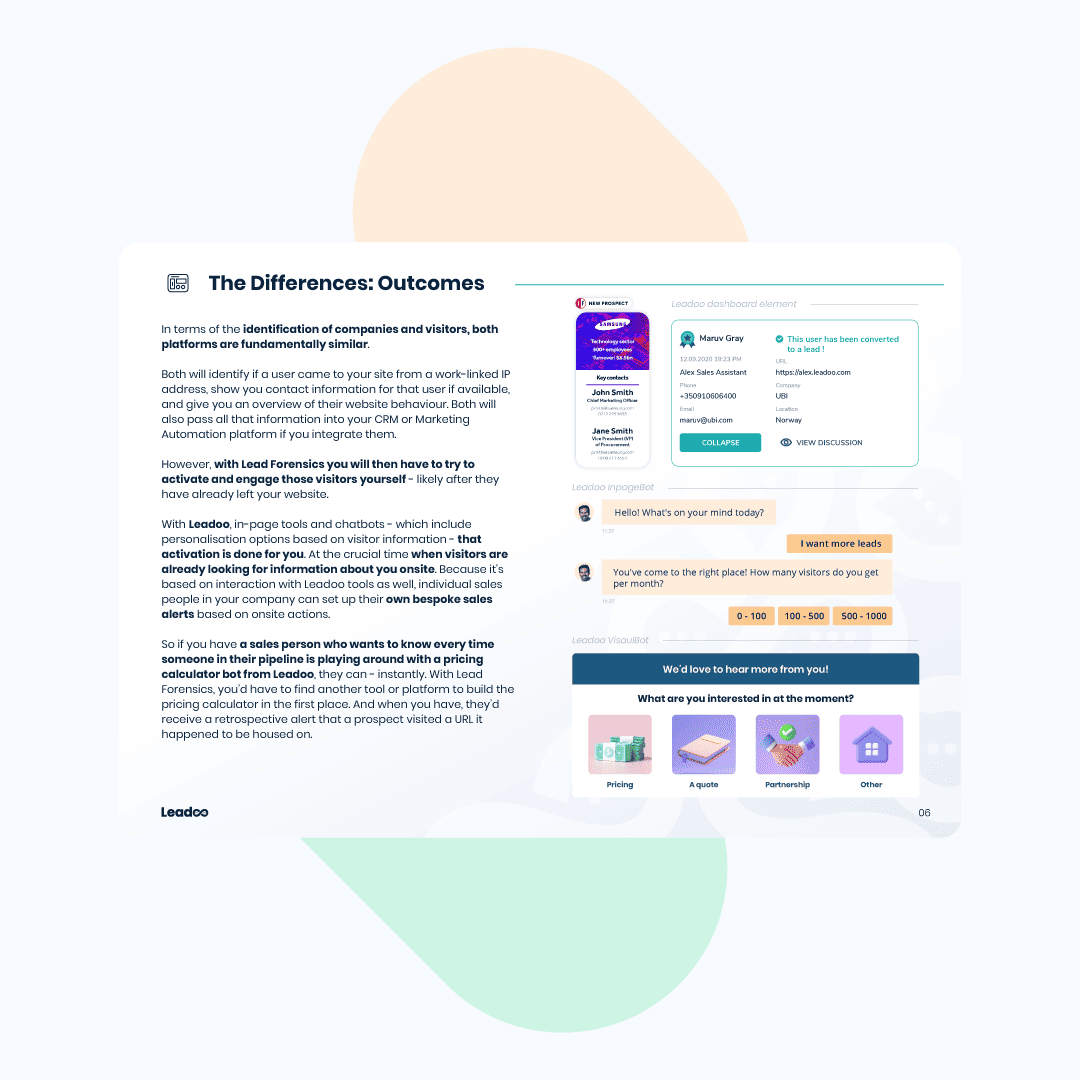 Lead Forensics vs Leadoo A Comparison Guide