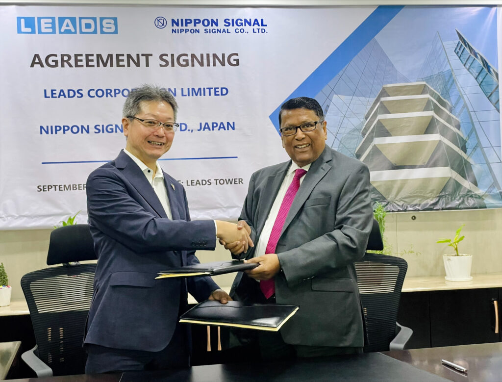 Agreement Signing Ceremony between LEADS Corporation Limited and Nippon Signal Co. Limited