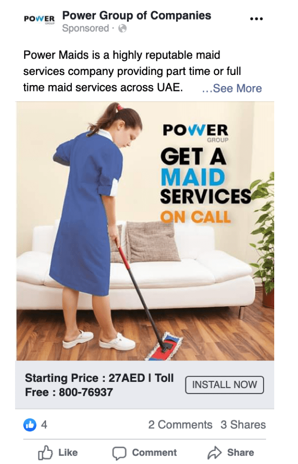 Social Media Marketing for Cleaning Company Case Study