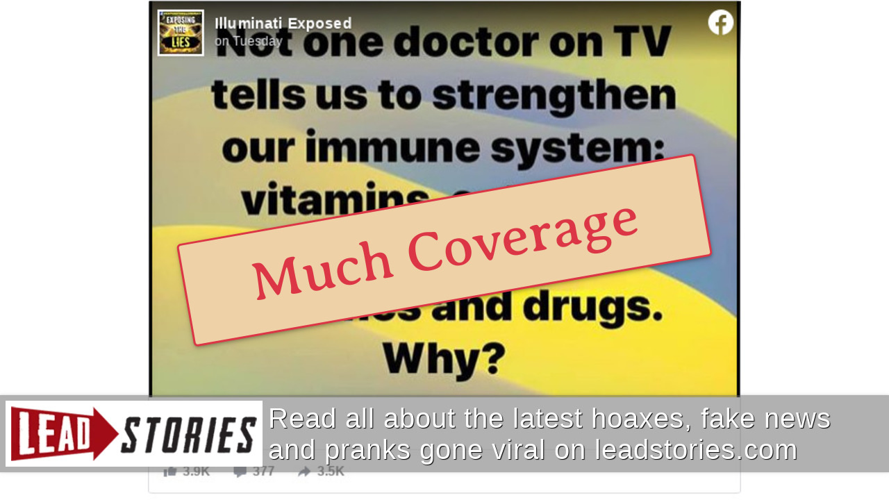 Fact Check Doctors On TV DO Vitamins and Sunlight For People