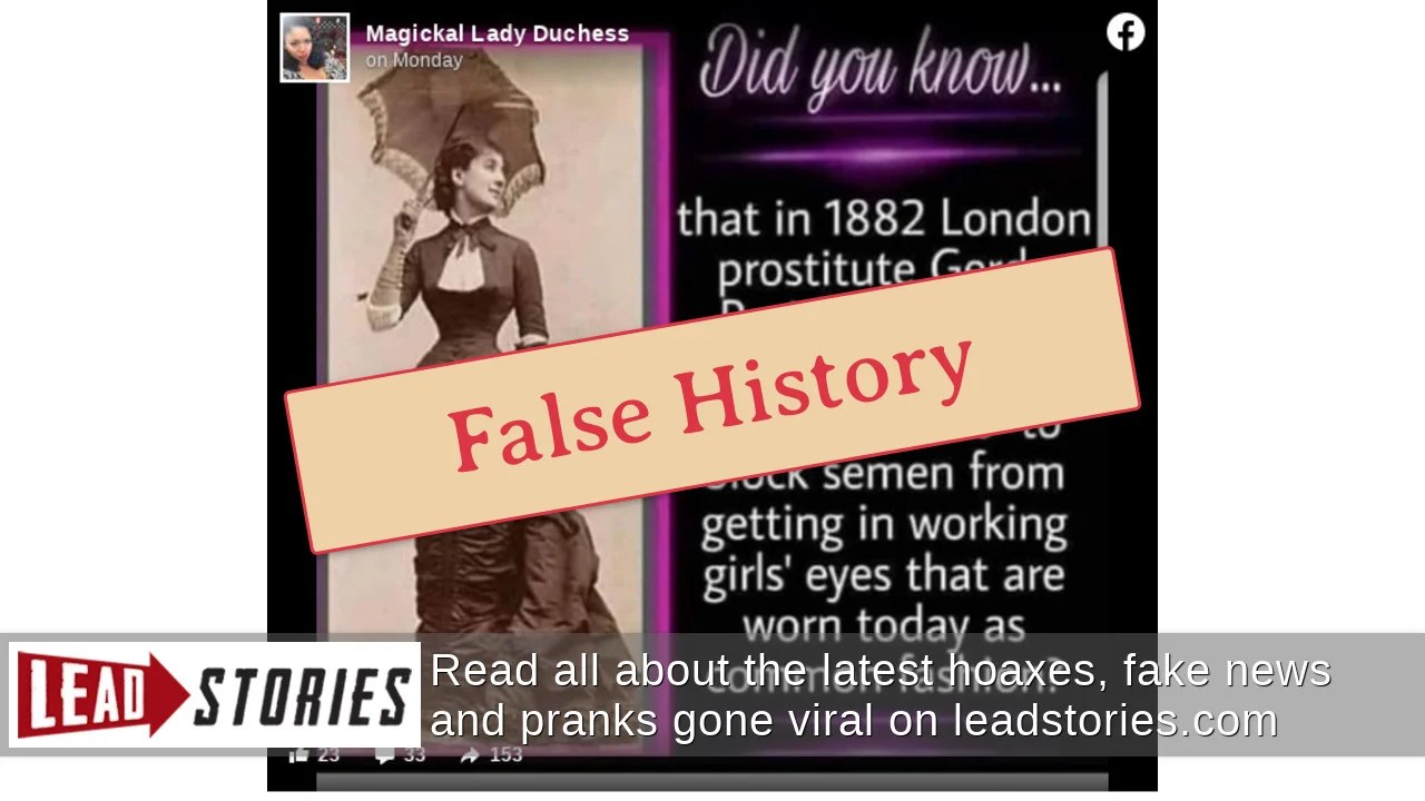 Fact Check False Eyelashes Were NOT Invented By A Prostitute Named