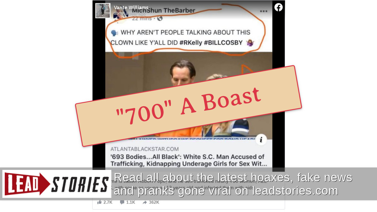 Fact Check There's NO Evidence Sex Crime Defendant Jason Pope