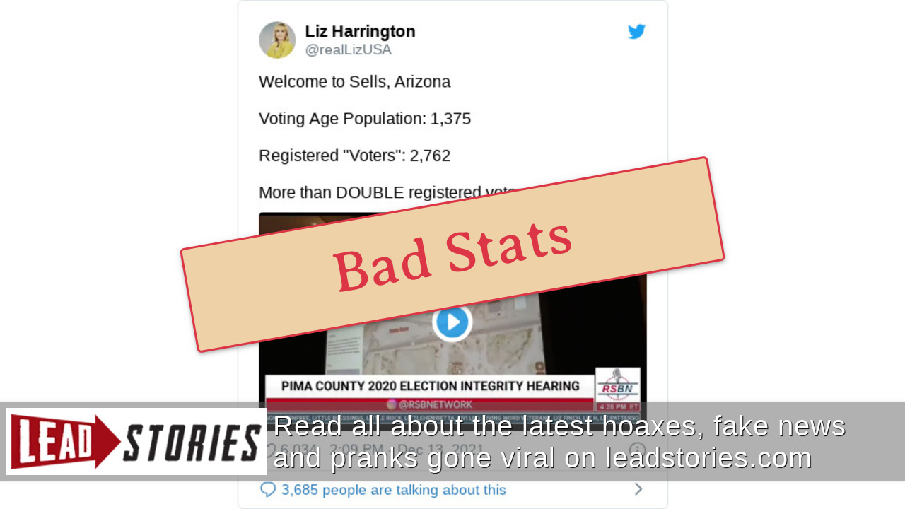 Fact Check The Number Of Registered Voters Is NOT Greater Than The