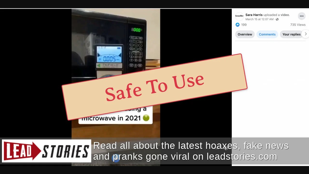 Fact Check Microwave Radiation In Video Is NOT 100 Times Higher Than