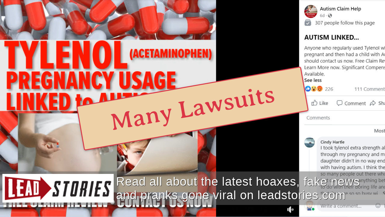 Fact Check NO Evidence Tylenol Use During Pregnancy Is Linked To