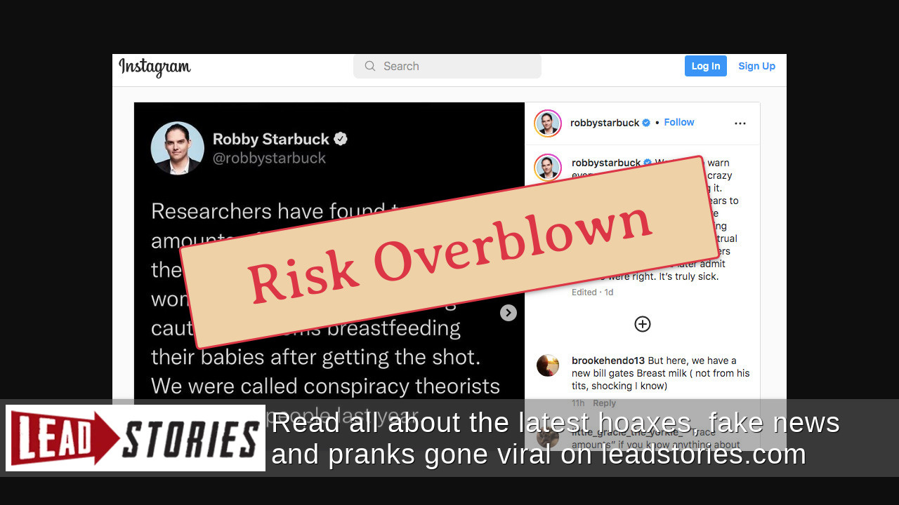 Fact Check Breastfeeding NOT Unsafe For Babies First 2 Days After Vaccination Despite Traces Of