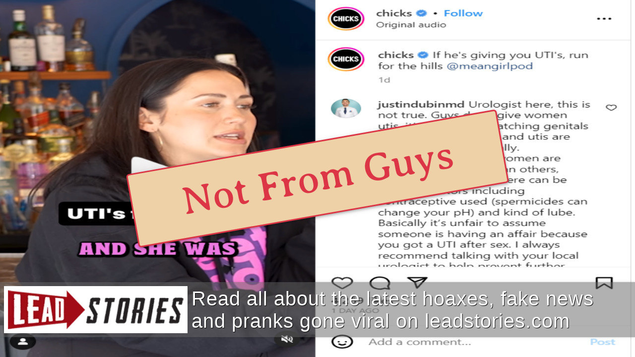 Fact Check Cheating Partners, pH Mix Do NOT Cause UTIs, Yeast