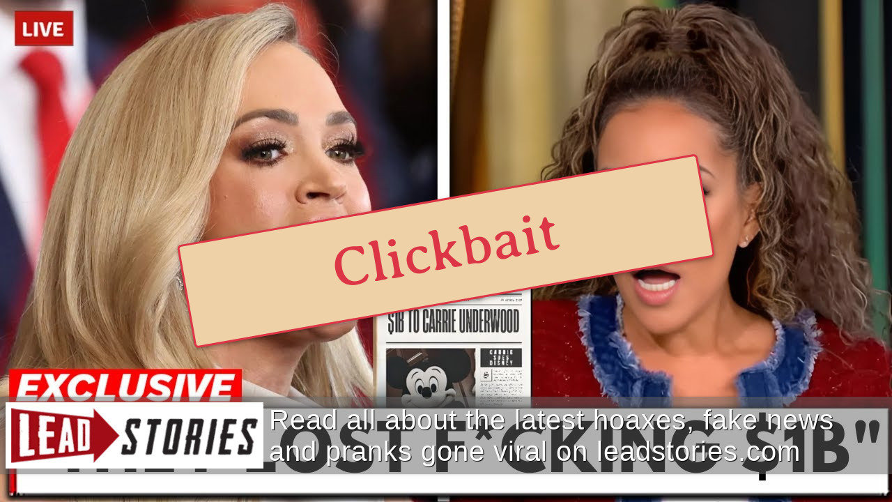 Fact Check NO Evidence Carrie Underwood Won 1 Billion Defamation