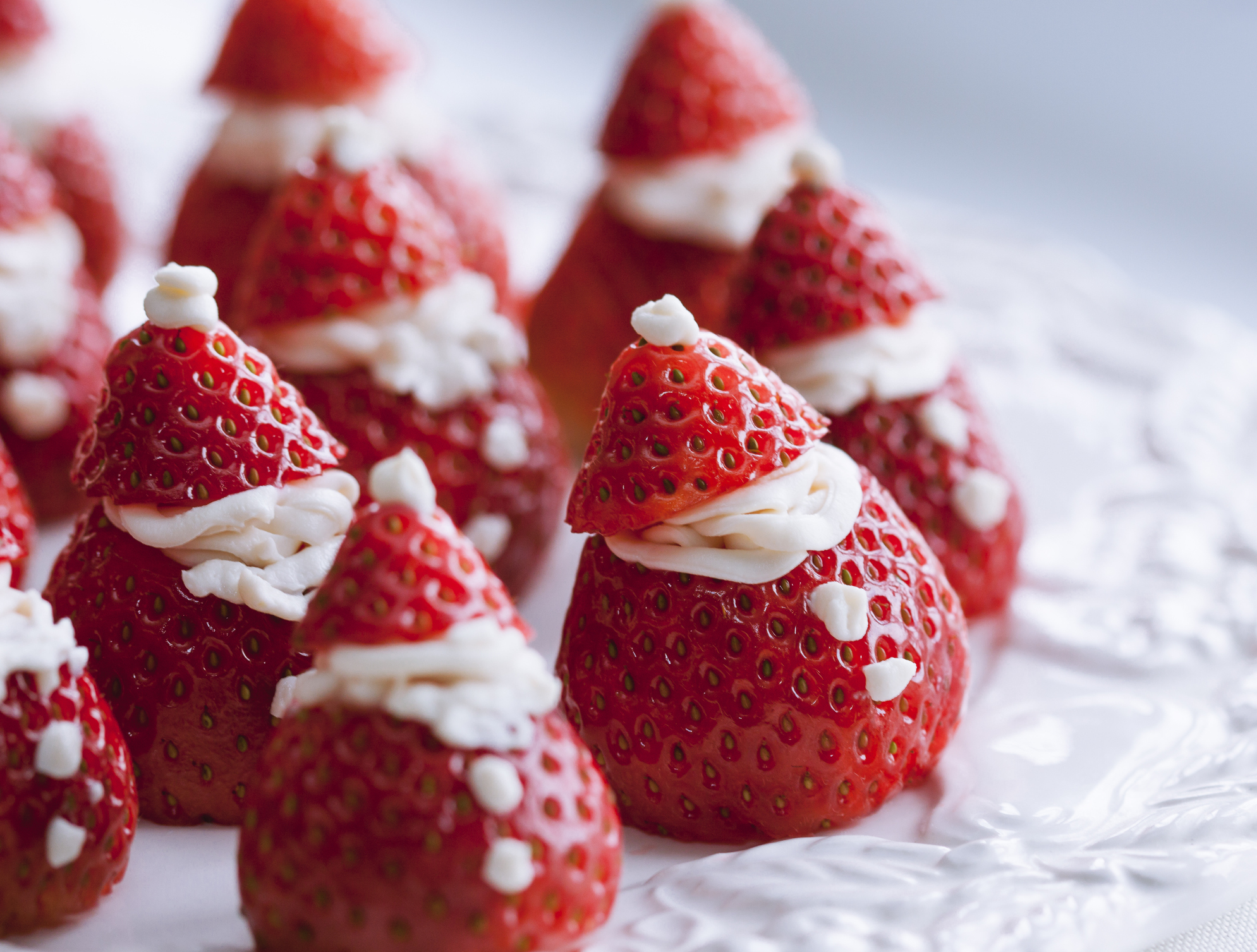 Santa Hats with a Strawberry Twist The Leaf Nutrisystem Blog