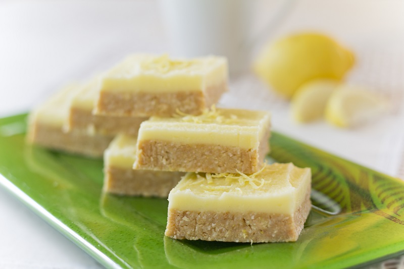 Healthy Lemon Bars Recipe The Leaf