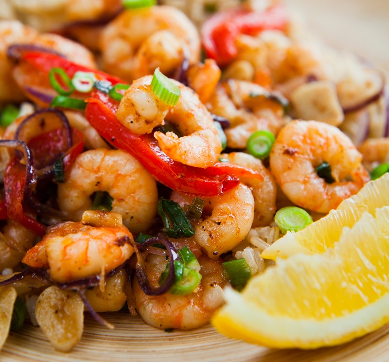 Shrimp and Veggies Foil Packet The Leaf