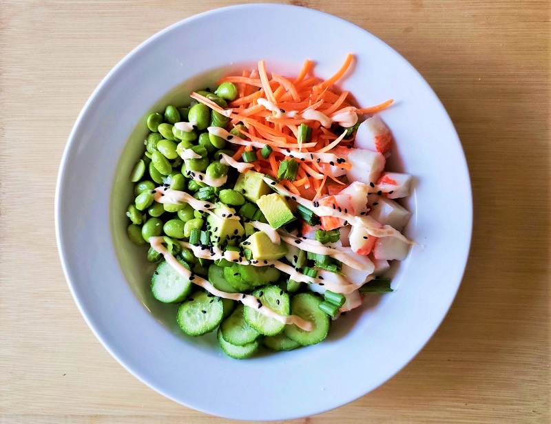 Sushi Bowl with Cauliflower Rice The Leaf