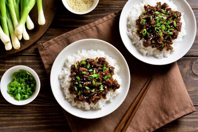 Instant Pot Korean Ground Beef Bowl The Leaf
