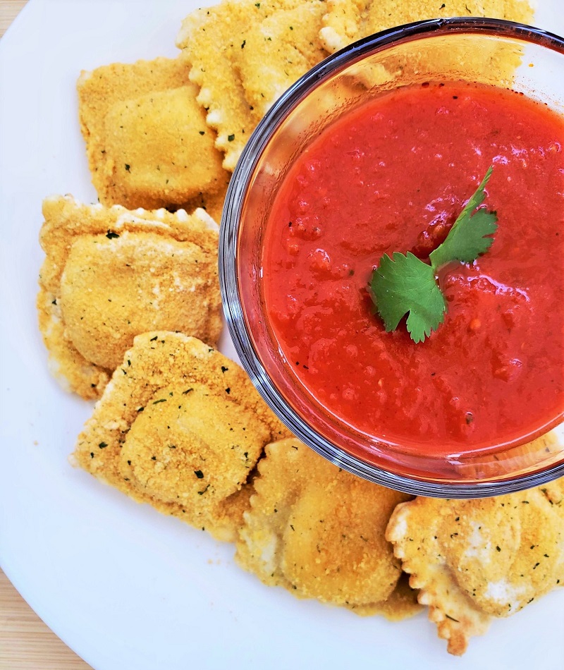 Air Fryer Frozen Toasted Ravioli Recipe The Leaf