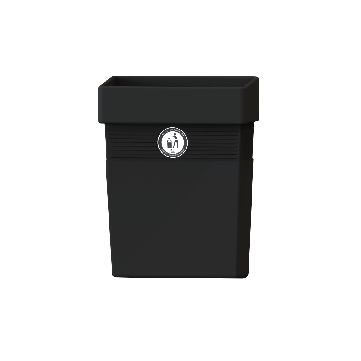Regent 30 Litter Bin Wall or Post Mounted Leafield Environmental