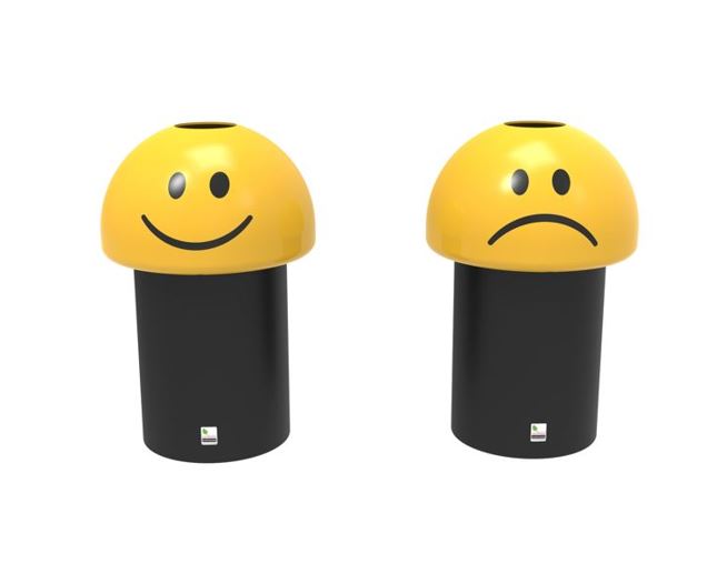 Emoji Litter & Recycling Bins 6070 Litres Leafield Environmental Ltd