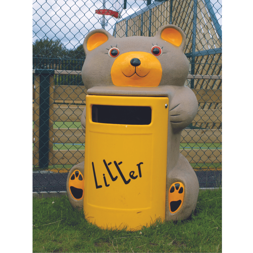 Ambere Bear Novelty Litter Bins School Bin Leafield Environmental Ltd