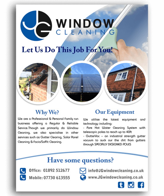 Window Cleaning Leaflets to Stand Out From the Crowd