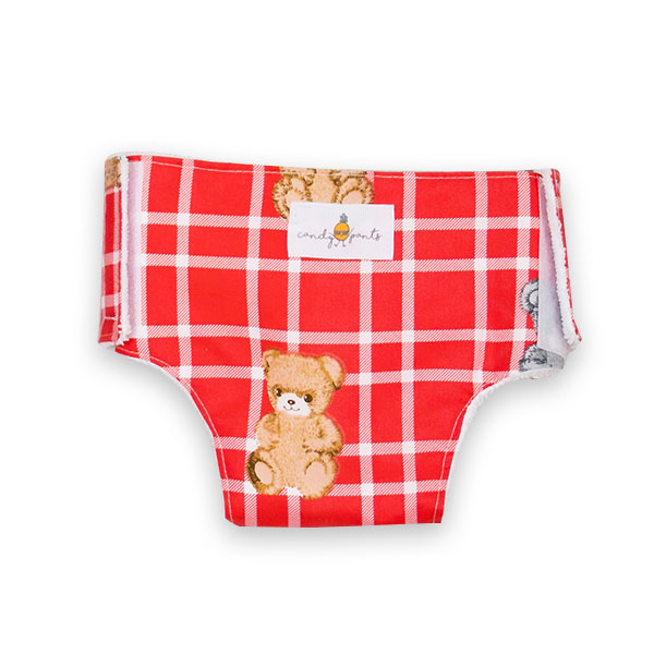 Candy Pants Orange Teddy Outer Nappy Leafline