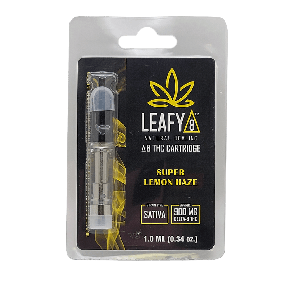 Delta 8 THC Vape Cartridge Super Lemon Haze (CDT) Leafy8 Delta8