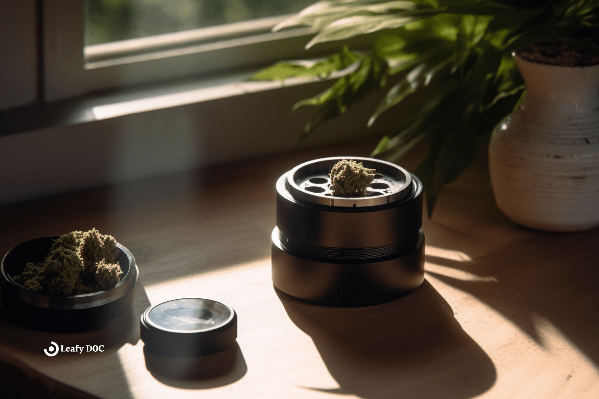 Effortlessly grind your MMJ with an automatic weed grinder Leafy DOC
