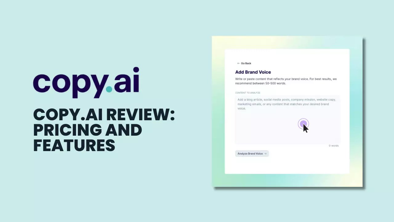Copy.ai Review 2024 Pricing and Features