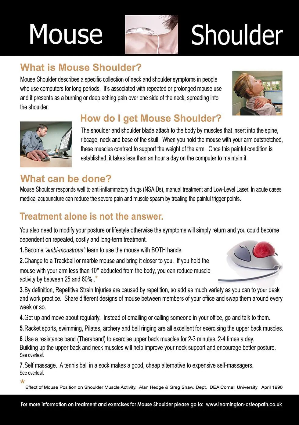 Mouse Shoulder Jane OConnor & Associates Osteopaths UK