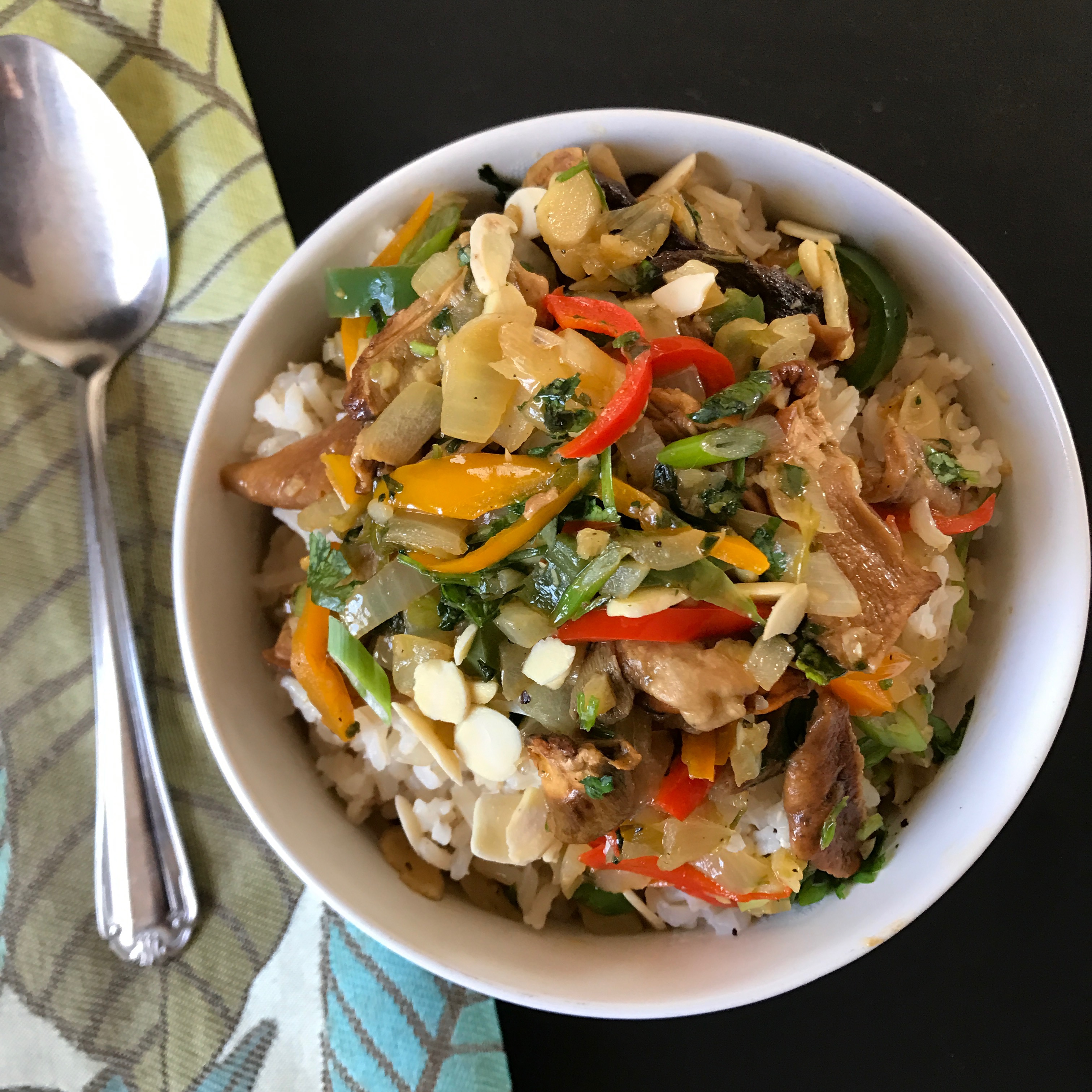 Brown Rice and Porcini Mushroom StirFry Lean Bellas Kitchen