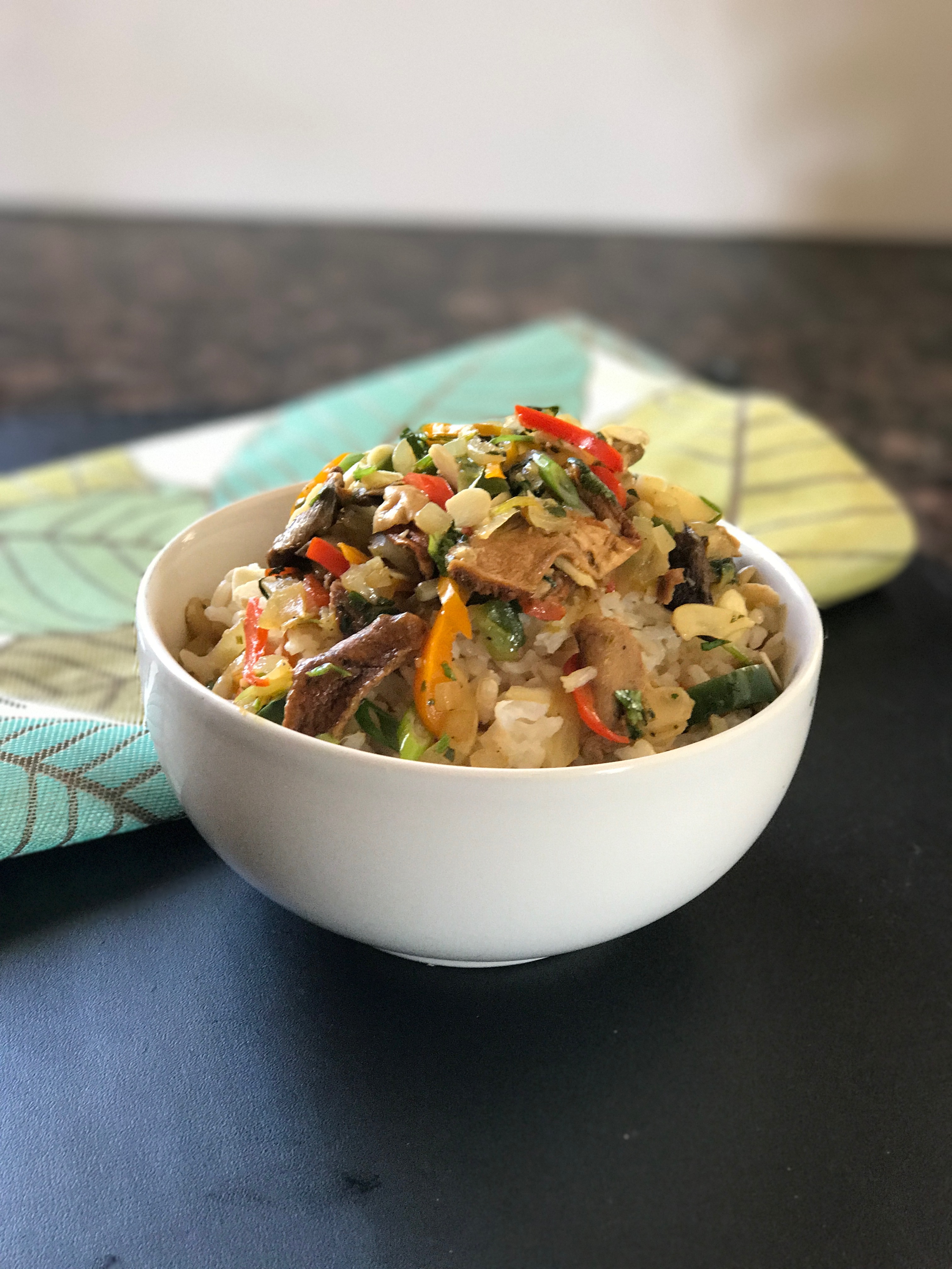 Brown Rice and Porcini Mushroom StirFry Lean Bellas Kitchen