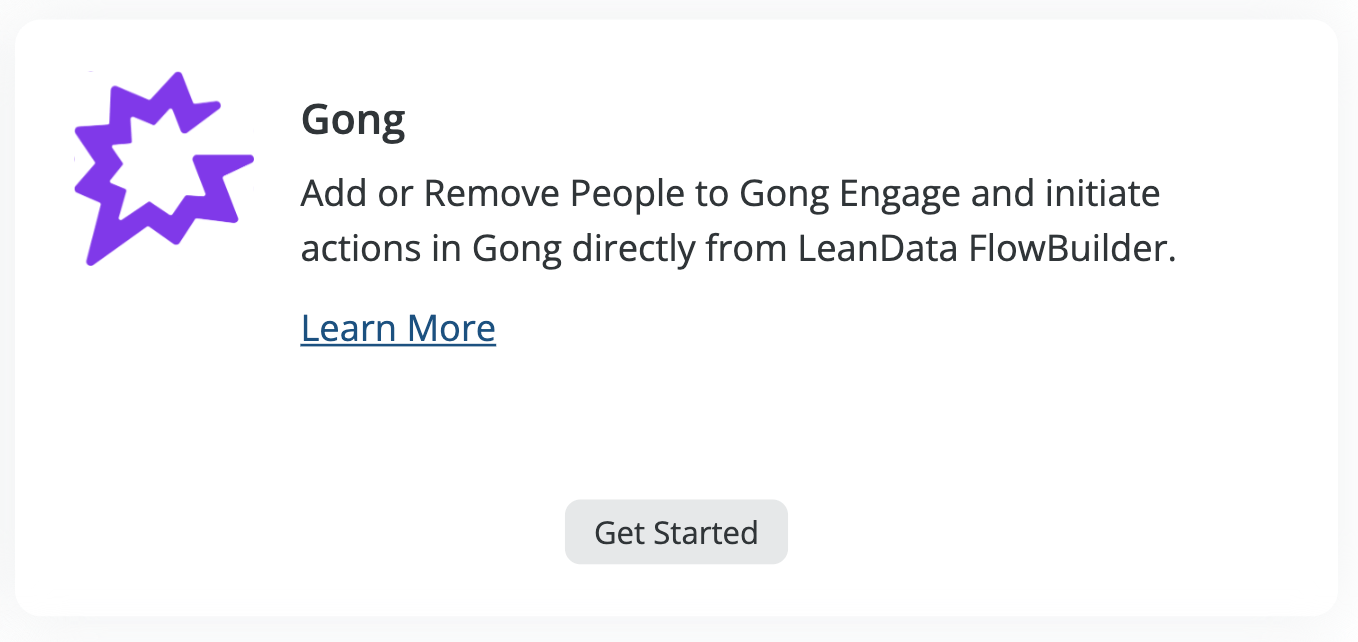 LeanData Gong Engage Integration Add to Flows LeanData Help Center