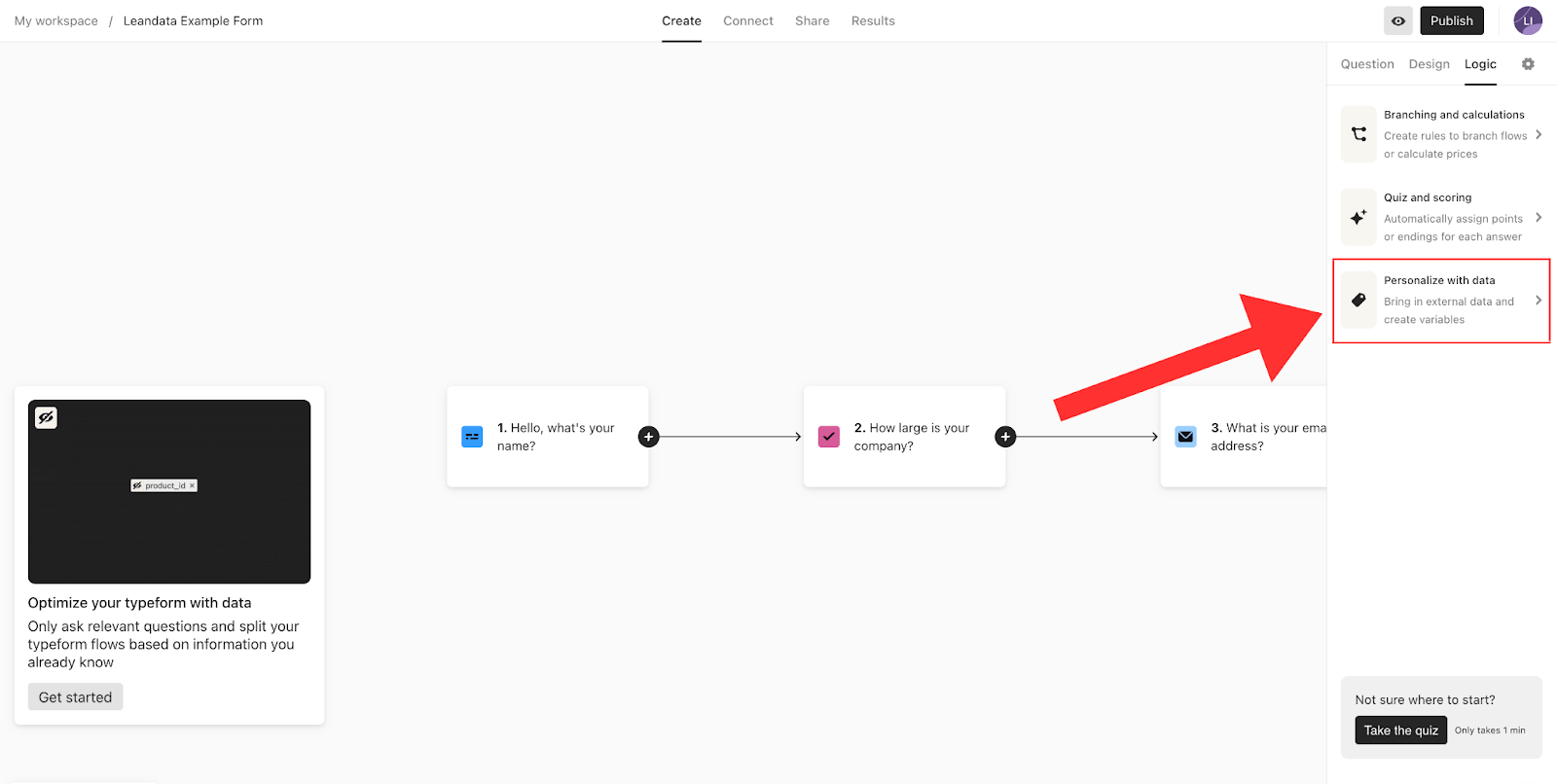 Adding a Hidden Field In Typeform LeanData Help Center
