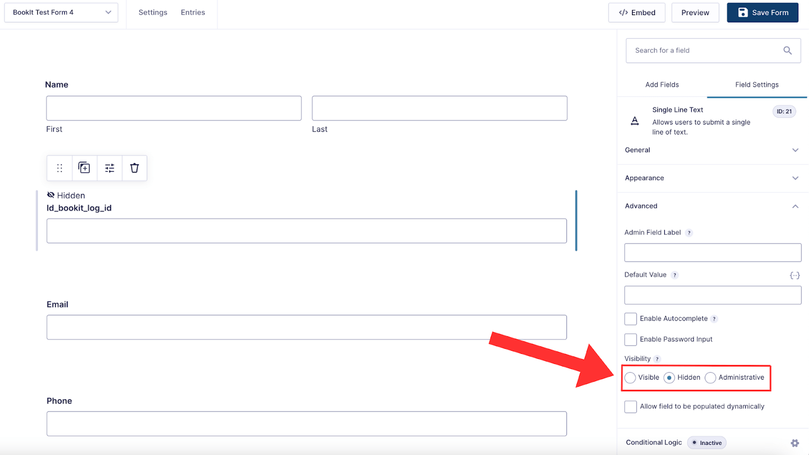 Adding a Hidden Field In Gravity Forms LeanData Help Center