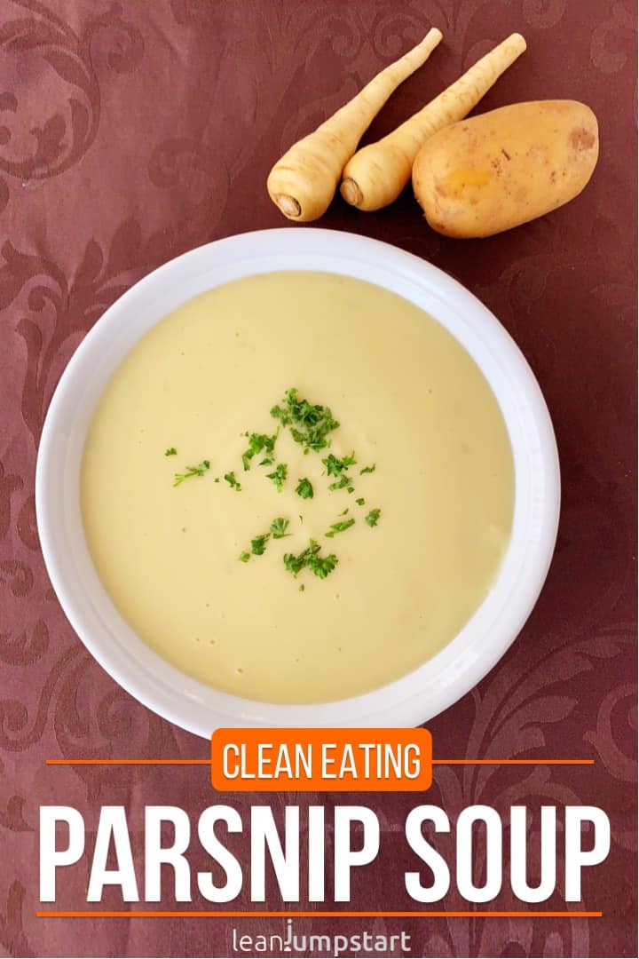 Parsnip Soup with Potatoes an easy high fiber meal (30 minutes)