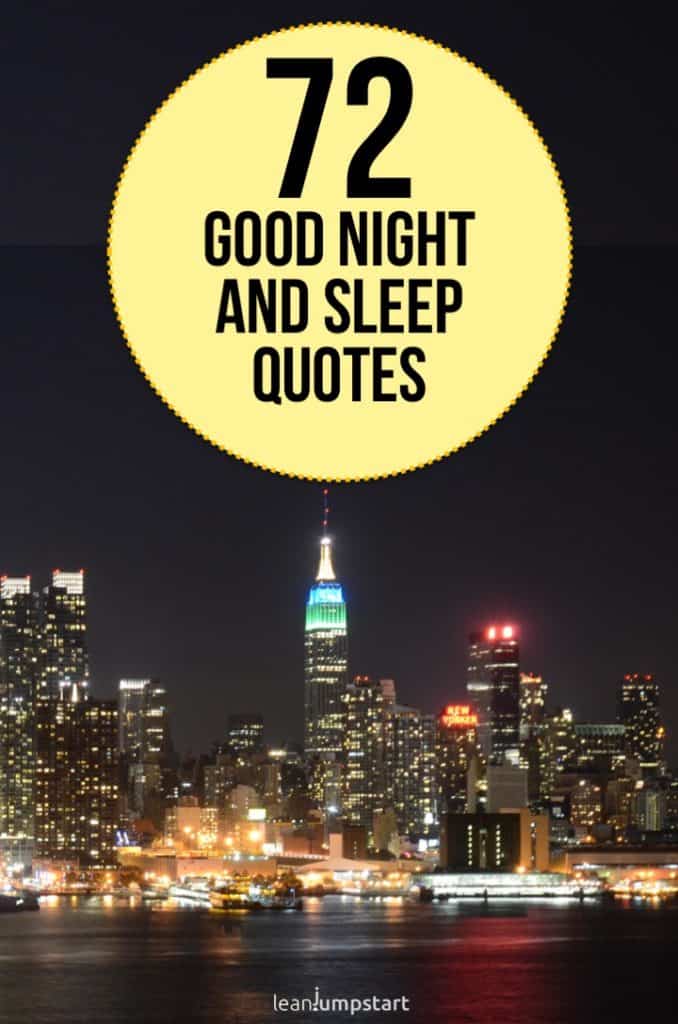 72 inspirational good night and sleep quotes for a healthy dose of rest