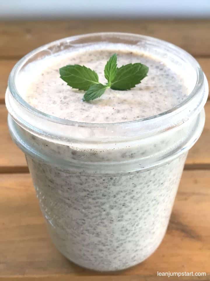 Basic overnight chia pudding breakfast quick and easy