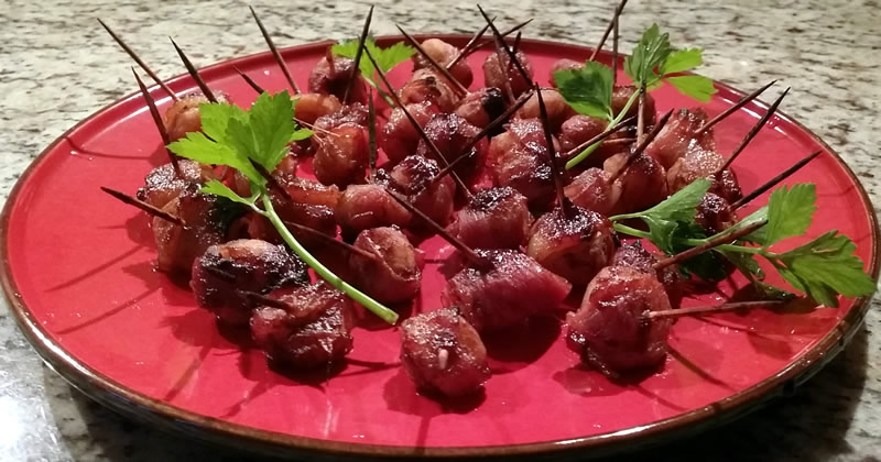 Bacon Wrapped Water Chestnuts leannes.cooking