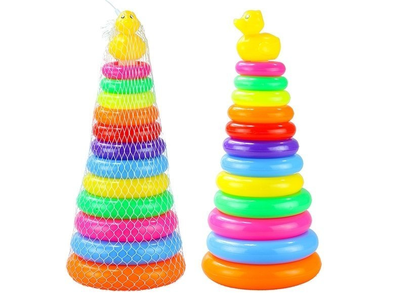 Baby Toddler Toy Stacking Rings Pyramid Stacker Toys \ Toys of newborns