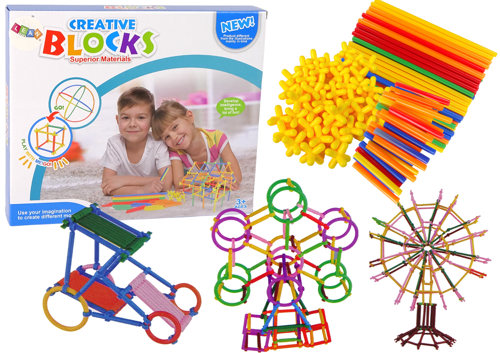 Building Blocks Construction Sticks Straws Set Toys \ Building blocks \ Klocki konstrukcyjne