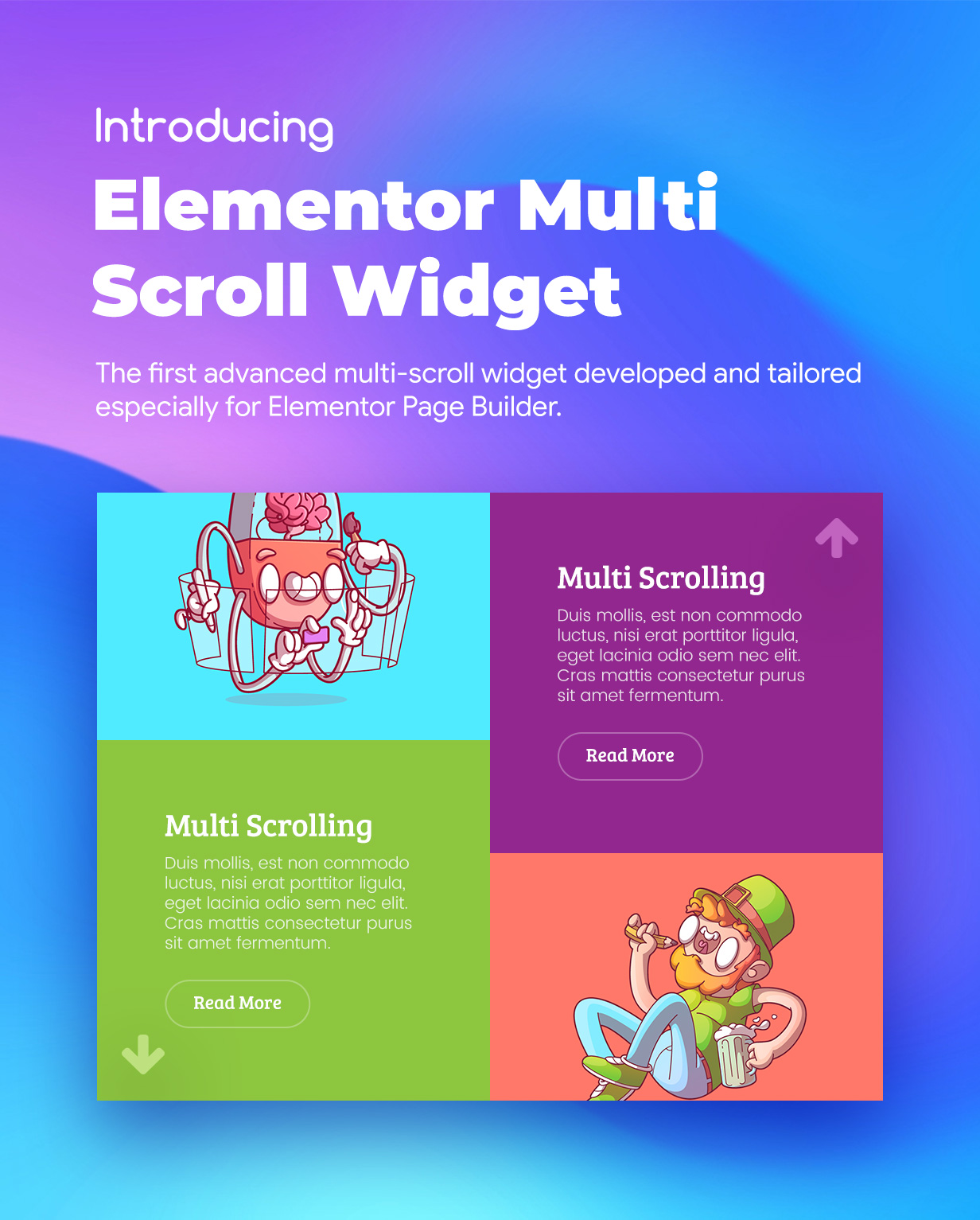 Premium MultiScroll & Vertical Scroll Widgets For Elementor