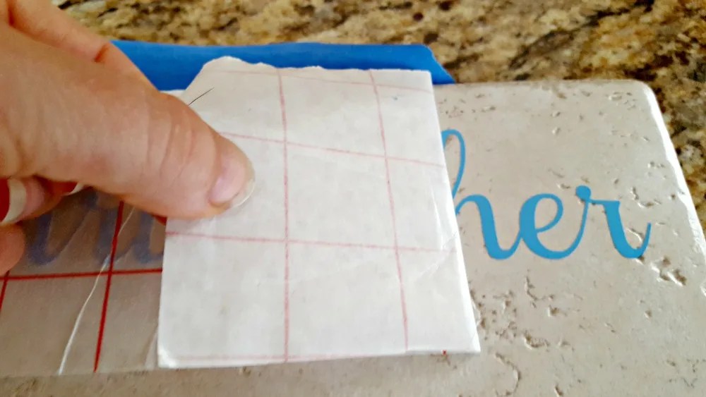 Cricut Tile Ideas How to Apply Vinyl to Tile to Make Beautiful Decor! Leap of Faith Crafting
